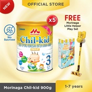 Morinaga Chil-kid No Sucrose 900G x 5 (Free 1 Little Helper Playset)