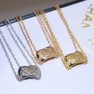 香港順豐包郵｜香奈兒COCO CRUSH菱格紋項鍊｜經典設計簡約大氣｜95新以上成色｜全套原裝配件