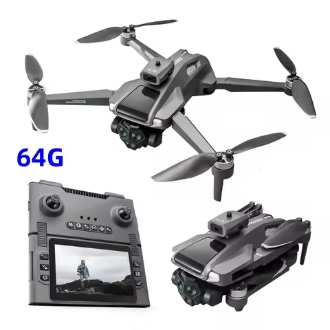 4K HD Professional Brushless Motor Drone Large Color LCD Screen RC Dual Camera Design Quadcopter
