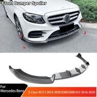 Front Bumper Spoiler Lip for Mercedes Benz E-Class W213 2016-2020 E260 E300 E43 2016-2020 Front Shov