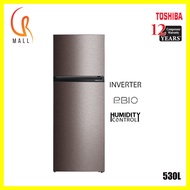 TOSHIBA GR-RT624WE-PMY(37) 530L 2-DOORS AIRFALL COOLING REFRIGERATOR