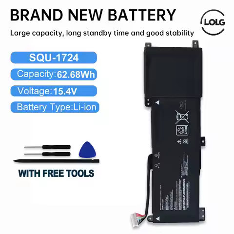 LOLG New SQU-1724 SQU-1723 Laptop Battery For AORUS 15-XA 15-WA 15-W9 15-SA 15 X9 For GIGABYTE THUND
