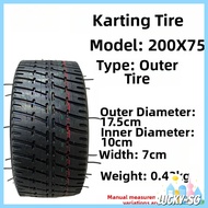 [LUCKY~]200x75 scooter tire electric scooter tire and inner tire set for  karting tire