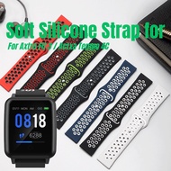 Watch Strap for Axtro Fit 3 Double Colours Sport Band for Actxa Tempo 4C Smart Fitness Tracker Singa