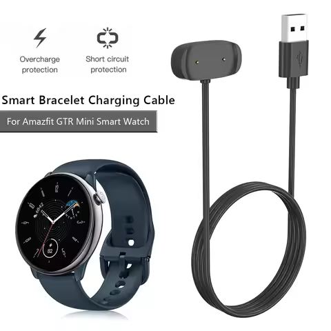 USB Watch Charger Adapter for Amazfit GTR Mini GTS 4 Mini GTR2 GTS2 Magnetic Smart Watch Charging Ca