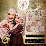 Tudung Ruffle KUEH Printed Cotton Collection + Free Exclusive Box