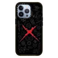 Tide brand Cartoon New Anime RED Phone case for iphone 15 15pro 15promax 14 14plus 14pro 14promax 13 13pro 13promax 2023 new animation film Pirate graffiti pattern 12 12pro 12promax 11 11promax Cool new official design x xr xsmax 7plus 4 colors Black Red