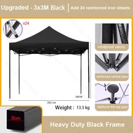 Canopy 10x15 Super Heavy Duty Khemah Kanopi Waterproof Car Tent with Thickening Steel Stand and Cano