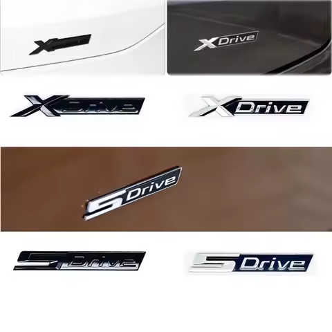 3D ABS Black X Drive Logo Xdrive Emblem Nameplate Car Trunk Badge Xdrive Sticker Accessories