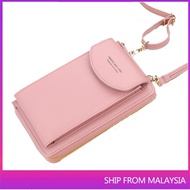 Women Crossbody Handphone bag Wallet long zipper Sling Shoulder Purse Dompet Wanita Beg Duit Perempuan Cellphone Shopbag