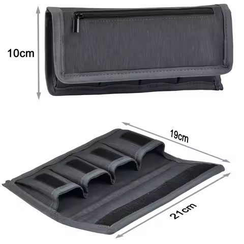 Camera Battery Bag Batteries Holder Case 4 Pocke for Sony NP-FW50 NP-FZ100 NP FW50 FZ100 Canon LP-E