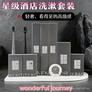 Star Hotel Disposable Toothbrush Toothpaste Box Hotel Supplies Set Room B & B Disposable Toiletries 