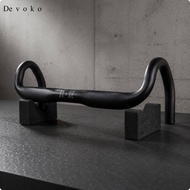 [Devoko] Racing Road Bike Handlebar Aluminum Dropbar Internal Route Integrated Bar Handle Bike Ribbo