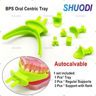 7pcs/set BPS Autoclavable Oral Centric Tray Set Dental Impression Trays Denture Repair Occlusal Reco