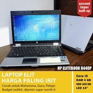 Laptop Hp Elitebook 8440p Core i5 Ram 4GB HDD 320GB (Second)