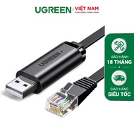 Dây cáp USB 2.0 sang RJ45 FTDI UGREEN CM204 | Chuẩn 8 pin | Chipset FTDI FT-232 cao cấp | Bảo Hành