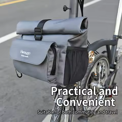 Heasygo 2512 Cycling Bag With Pig Nose Fit For Brompton Dahon Folding Bike Multifunctional Waterproo