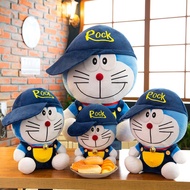 Boneka Doraemon Topi Rock / Boneka Doraemon / Doraemon / Boneka Lucu 