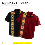 KEMEJA TAPIS LAMPUNG - SELAWI MOTIF TAJUK UNIK - KEMEJA TAPIS LAMPUNG - KEMEJA PRIA LAMPUNG - KEMEJA