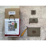 GG Canvas Wallet Alessandro MicheleTiger Head Presbyopic Short Wallet、Small wallet Coin Purse