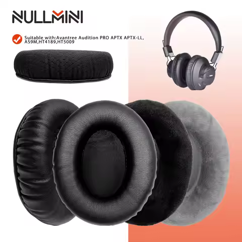 NullMini Replacement Earpads for Avantree Audition PRO APTX APTX-LL,AS9M,HT4189,HT5009 Headphones Ea