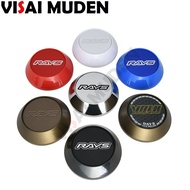 4PCS 65MM RAYS Mags Center Cap VOLK RACING Emblem Stickers Sport Rim Cover Wheel Hub Caps Chrome & B