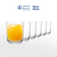 UNION GLASS Clear Glass Rock Glass Water, Juice, Soda, Liquor Glass 225ml | 8oz [Set of 6]