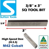 SQUARE TOOL BIT SUTTON TOOLS HIGH SPEED STEEL TOOLBIT M42 COBALT CUTTER PISAU LATHE MACHINE3/8''X 3''  5/16''X3''  车刀