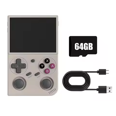 AA08-G350 Retro Handheld Game Console 64GB 4000 Games 3.5" IPS Linux 64-Bit System RK3326 Portable P