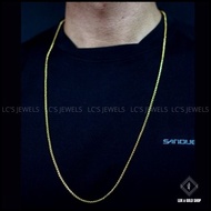Box Chain for Men and Women  Appearance contain Real Gold Plated  Hypoallergenic (very comfortable i