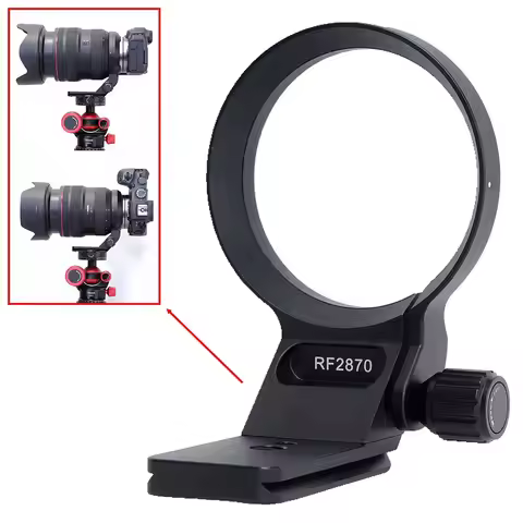 iShoot Lens Collar Tripod Mount Ring for Canon RF 28-70mm f/2L USM, with Arca-Swiss Fit Quick Releas
