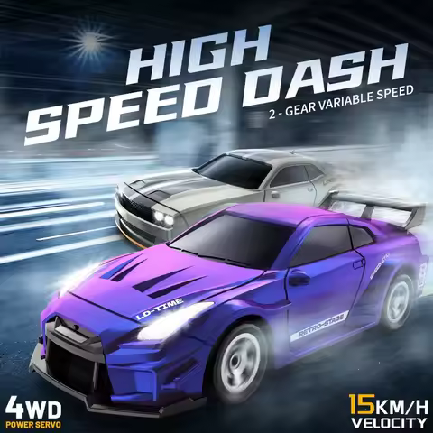 Rc Drift Car Full Scale 1:64 Mini Remote Control Car High-Speed Racing Car Model