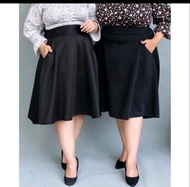 Rok mini skirt flare jumbo / Rok midi skirt big size / rok mini skirt jumbo / rok lily flare skirt p