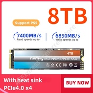 PS5 SSD 4tb 1tb 2tb Pcie4.0 x4 SSD Nvme M2 2280 Dram Cache Hard Drive Internal Solid State Disk SSD Ps5 Desktop with Heatsink