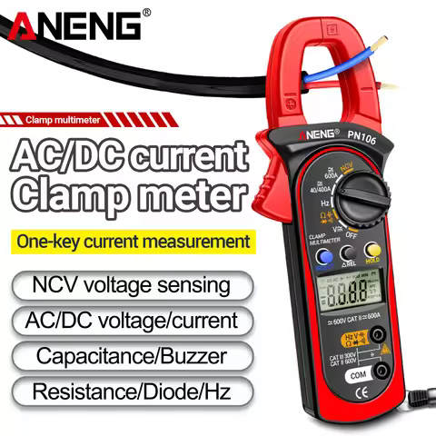 ANENG PN106 clamp type meter capacitor frequency resistance on-off test automatic shutdown electrici