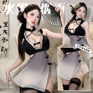 Rok cheongsam retro seksi Cina baru, gaya, seksi ultra murni, gaun godaan payudara terbuka v, pakaia