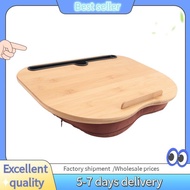 E7G-Lap Desk with Pillow Cushion,Laptop Stand Replacement Parts with Slot for Tablet,Computer Bed Ta