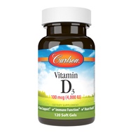 Carlson - Vitamin D3, 4000 IU (100 mcg), Vitamin D Supplements, Bone & Immune Health, Cholecalcifero