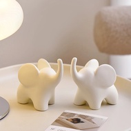 Patung & Patung Gajah Haiwan Hiasan Rumah Moden Arca & Patung Nordic Hiasan Bilik Kawaii Aksesori Pe