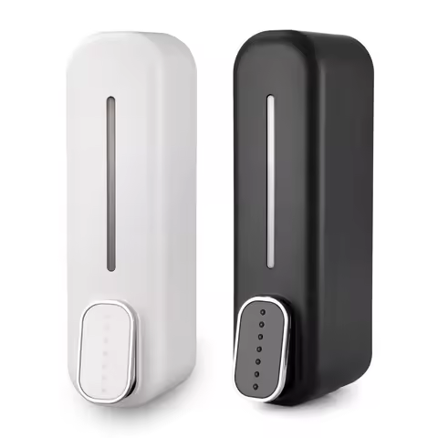300ml Wall Mount Soap Dispenser Manual Shampoo Shower Gel Dispenser Lotion Container Liquid Hand Soa