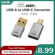DD ddHiFi TC01A and TC01C HiFi Quality USB-A to USB-C Adapter Converter, Compatible with Phone, Comp