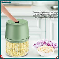 greatdream|  Rechargeable Usb Garlic Chopper Electric Garlic Chopper Portable Usb Rechargeable Mini Food Chopper Easy One-button Operation for Garlic More Energy-saving Kitchen Gad