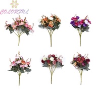 【COLORFUL】Silk cloth Bouquet Artificial Rose Flowers Artificial Rose Concise Home Room