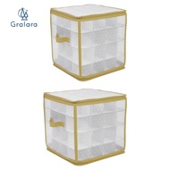 [nvnrbso] Christmas Bauble Storage Box, Carrying Box, Christmas Storage Container,