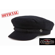 Original Fisherman Hat / Fiddler Cap/ Captain Hat/ Sailor Hat Black Wool Beret/
