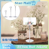 6/8 10 Inch Stainless Steel Table Number Pole Table Menu Stand/ / for Cake Shops