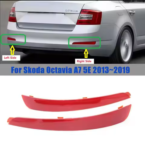 Rear Bumper Reflector Light For Skoda Octavia 5E A7 Sedan 2013 2014 2015 2016 2017 Car-Styling 5E594