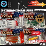 【Xstream】8.5CM/4.8G 5PCS Zman Clone Floating TPR Soft Plastic Lure Bait Umpan Casting Haruan Toman