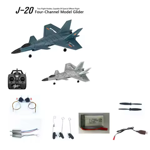 propeller / Landing gear / Motor / 3.7V 750mAh Battery Accessory For : J-20 RC Airplane BM20 Plane P