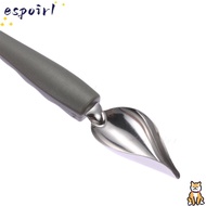 ESPOIR 5 Pcs Culinary Drawing Spoons, Stainless Steel Silver Culinary Drawing Decorating Spoon Set, 